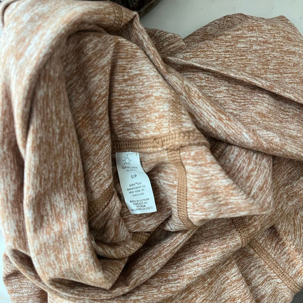 Offline by Aerie Real Me Flare High Rise High Waist Leggings Pants Small Heather - Picture 5 of 6